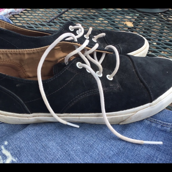 Vans leather n suede loafers sz 10 - Picture 1 of 8